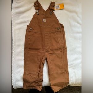 Carhartt Brown Workwear Overalls with Reinforced Knees
